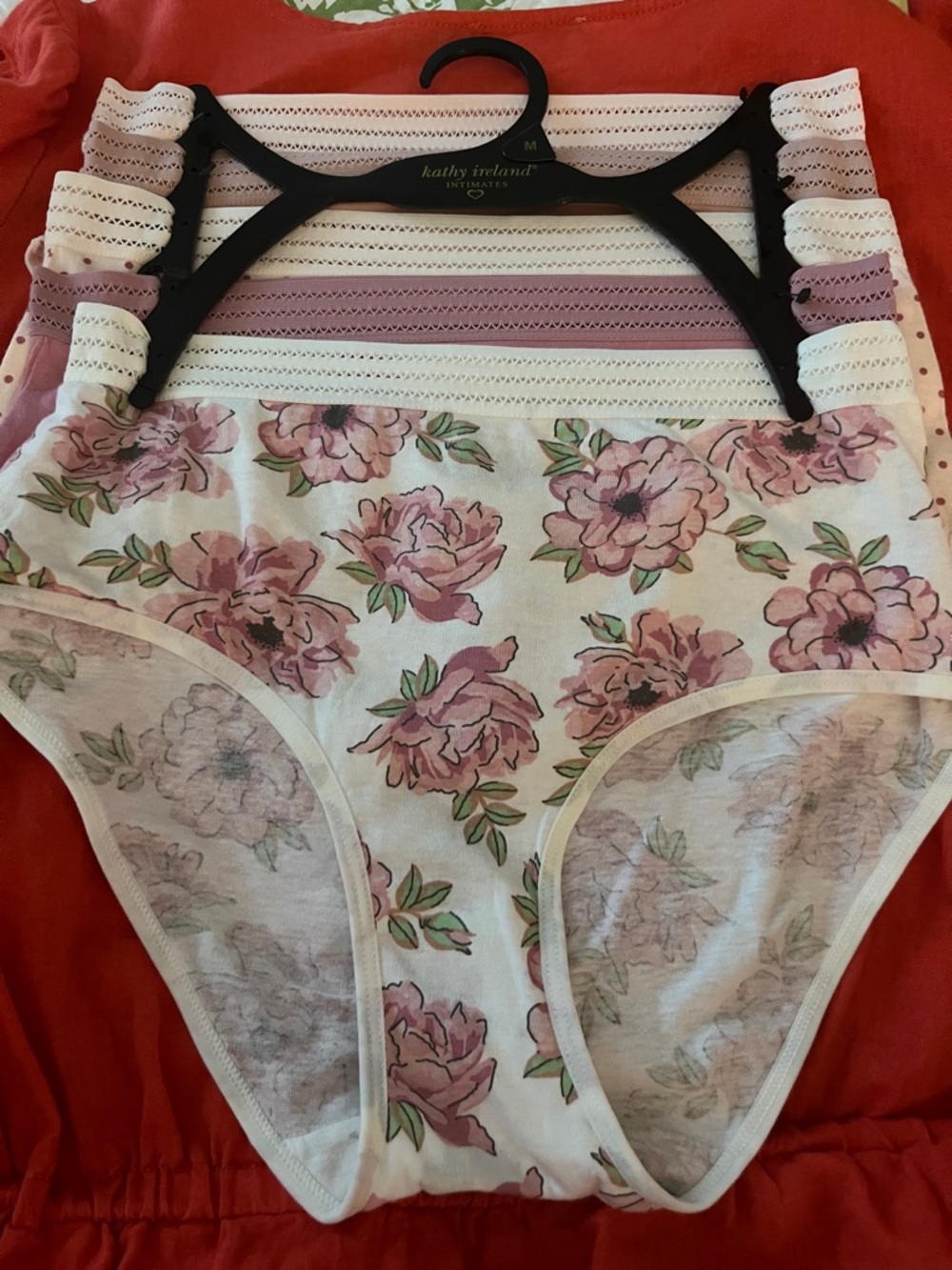 Kathy Ireland Pink/mixed color 5pc set High-Waist Panty